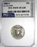 1999-S Silver Quarter PCI PR70 DCAM Georgia