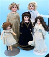 5 GERMAN BISQUE HEAD DOLL, ARMAND MAREILLE FLORA