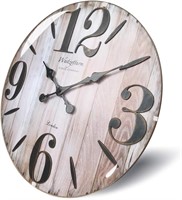 Farmhouse Large Wall Clock 20 inch Wooden Frame