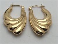 Pair Of 14k Gold Earrings