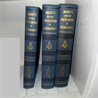 (3) 1950 Printing The Masonic History Co. Books