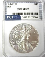 2016 Silver Eagle PCI MS70