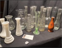 Vintage Milk glass, FTS Vase