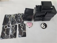 Various Mirror Compacts + Black Heel Keychains