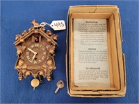 Bobbing Bird Lux Pendulette Clock in Orig. Box