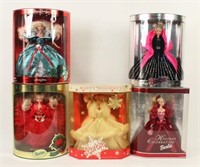 Five Happy Holiday & Celebration Barbies