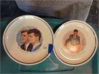2 Kennedy Family Plates