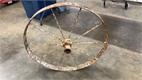 Rusted Wagon Wheel
