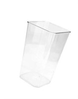 2 pack Eease Clear Acrylic Cylinder Vase for