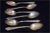 6 Sterling Tea Spoons (Monogrammed), 150g