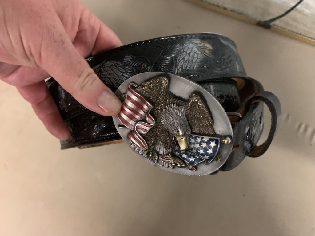 EAGLE BELT AND BUCKLE