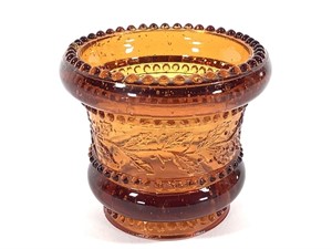 St Clair Holly Amber Glass Toothpick
