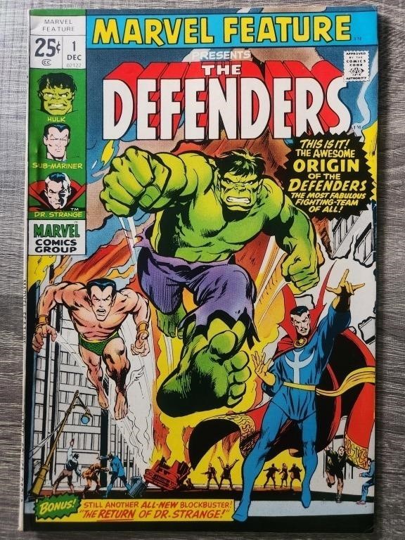 Marvel Feature #1(1971)1st app/origin DEFENDERS +P