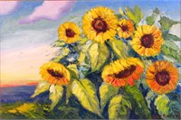 Yuri Skorupsky 24x36 O/C "Sunflowers"