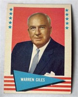 1961 Fleer Baseball Greats Baseball #33 Warren