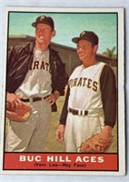 1961 Topps Baseball Buc Hill Aces (Vern Law/Roy