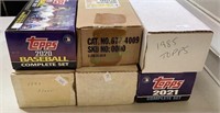 Sports cards - six box lot of MLB trading cards -