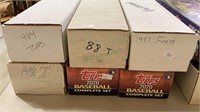 Sports cards - six box lot of MLB trading cards -