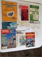 FORD MANUALS, POPULAR SCIENCE ETC.