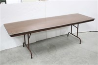 8Ft Long Heavy Laminate Folding Table
