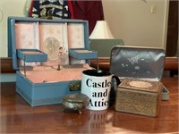 Four Small Jewelry Boxes