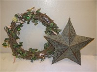 Wreath and Barn Star