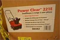 Toro Power Clear 221E Snow Thrower New In Box