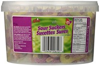 Red Band Sour Suckers Candy, 300 Count