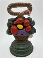 CAST IRON FRUIT BASKET DOOR STOP