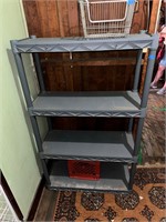 Plastic 4-Tier Shelving Unit