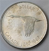 1967 CAD SILVER DOLLAR