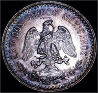 1906 MEXICO 20 CENTAVOS 80% Silver Toned Centavos