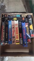Lot of vhs tapes rock and star wars