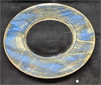 Framed Round Pottery Ceramic Framed Mirror