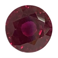 Genuine Round Cut 5.55ct Red Ruby