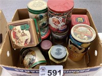 BOX OF TINS