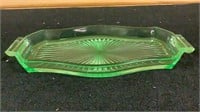 1930s Green Depression Uranium Vaseline Glass