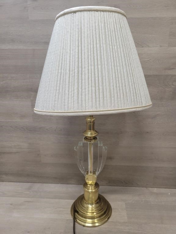 Stiffel Crystal Lamp Art Deco Dimmable