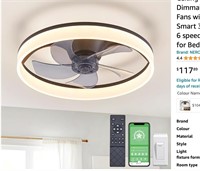 20" Modern Indoor Flush Mount Ceiling Fan