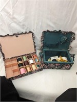 2 Sewing Boxes w/ Contents