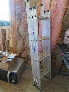 werner 9'10" mini extension ladder 250# 12"w rungs