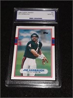 1989 Topps Traded Jim Harbaugh GEM MT 10 Chicago B