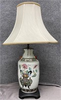 Hand-Painted Asian Table Lamp