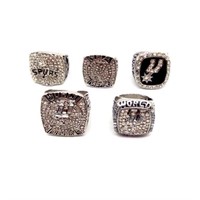 San Antonio Spurs Set of 5 Replica Championship RW