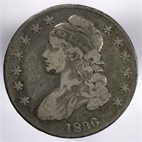 1836-P Capped Bust Half Dollar 50c