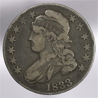 1833-P Capped Bust Half Dollar 50C