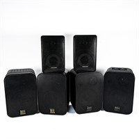 Collection of (6) Assorted Bookshelf Speakers