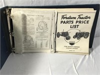 Fordson Tractor Parts Price List Catalog