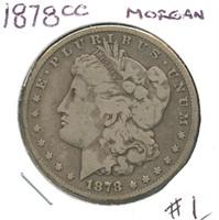 1878-CC Morgan Silver Dollar