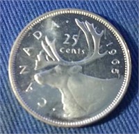 1965 Canada Silver Quarter